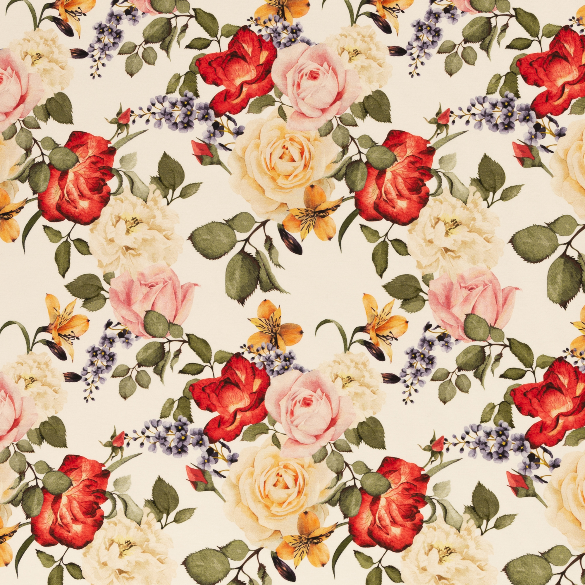 Trikotaaž Roosisuvi, digital print