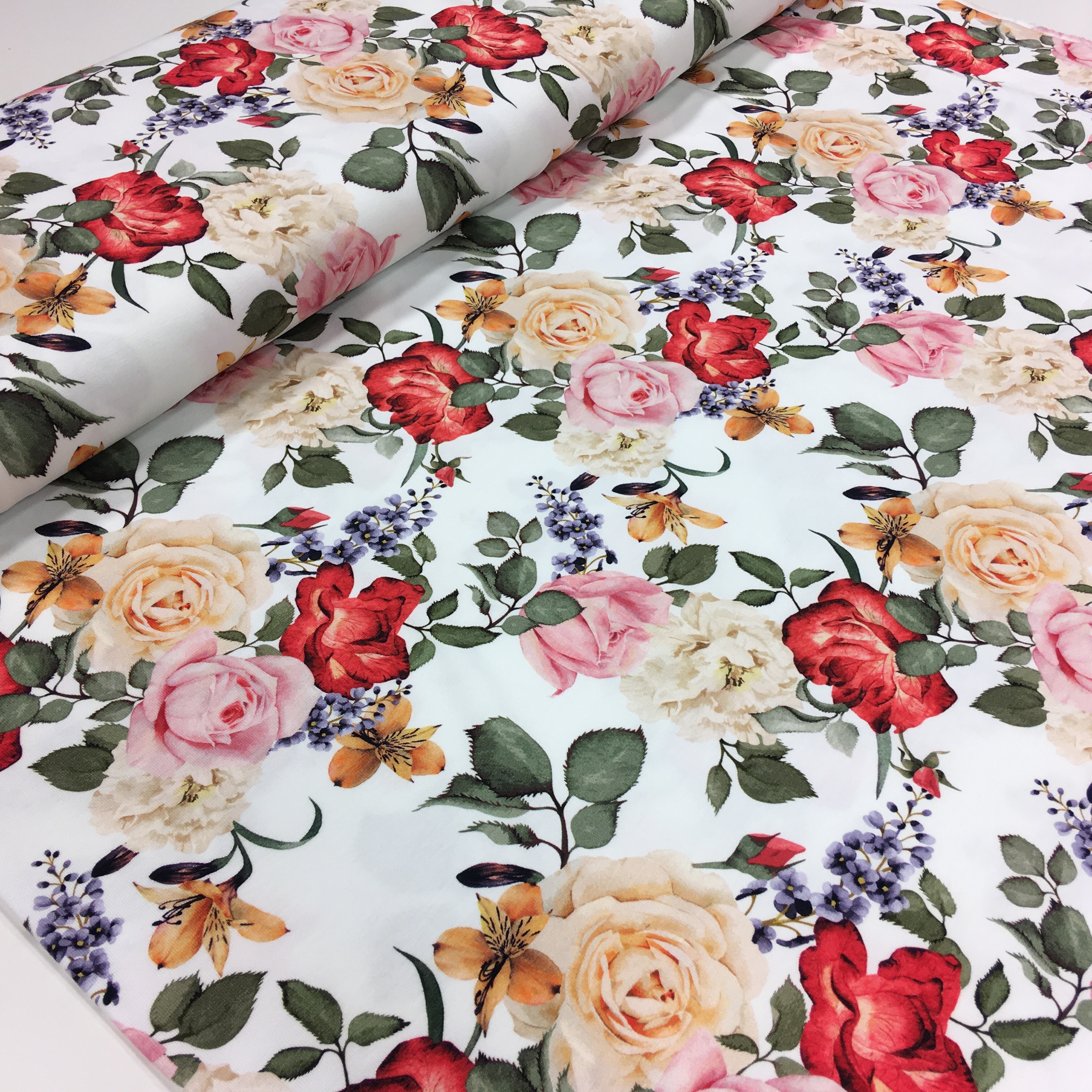 Trikotaaž Roosisuvi, digital print