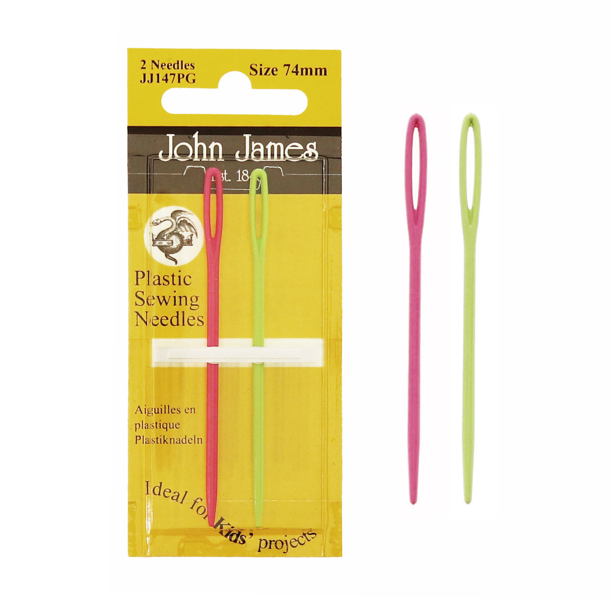John James plastmassnõel 2 tk.
