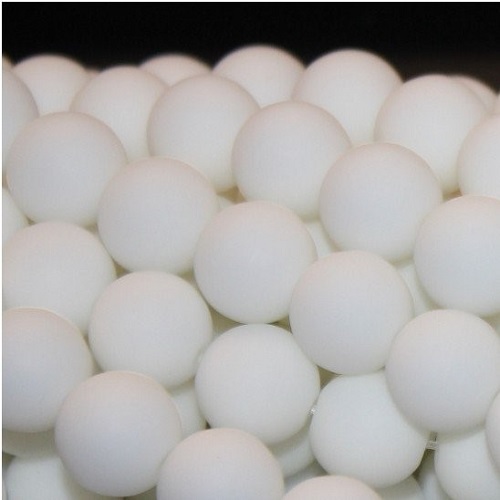 Valge oonüks, matt 10 mm