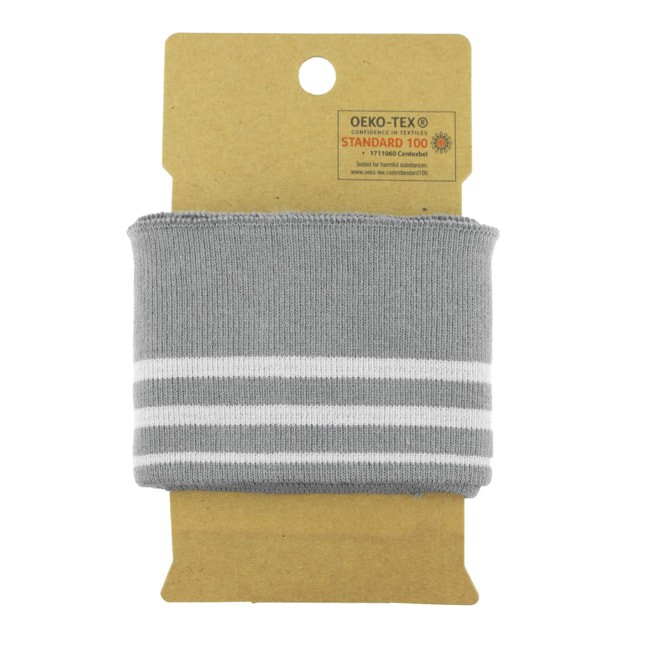 Soonik helehall valgete triipudega