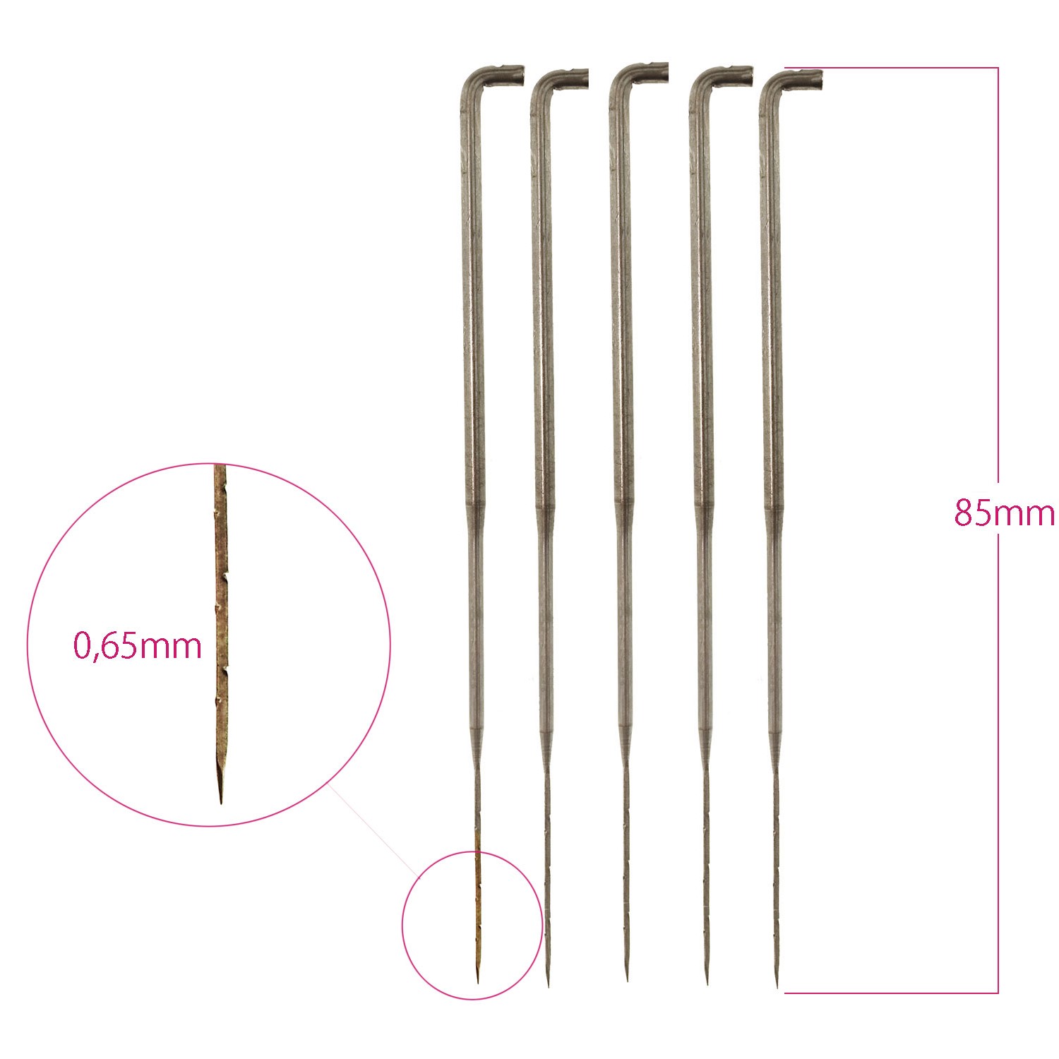 Viltimisnõel M keskmine, 5 tk