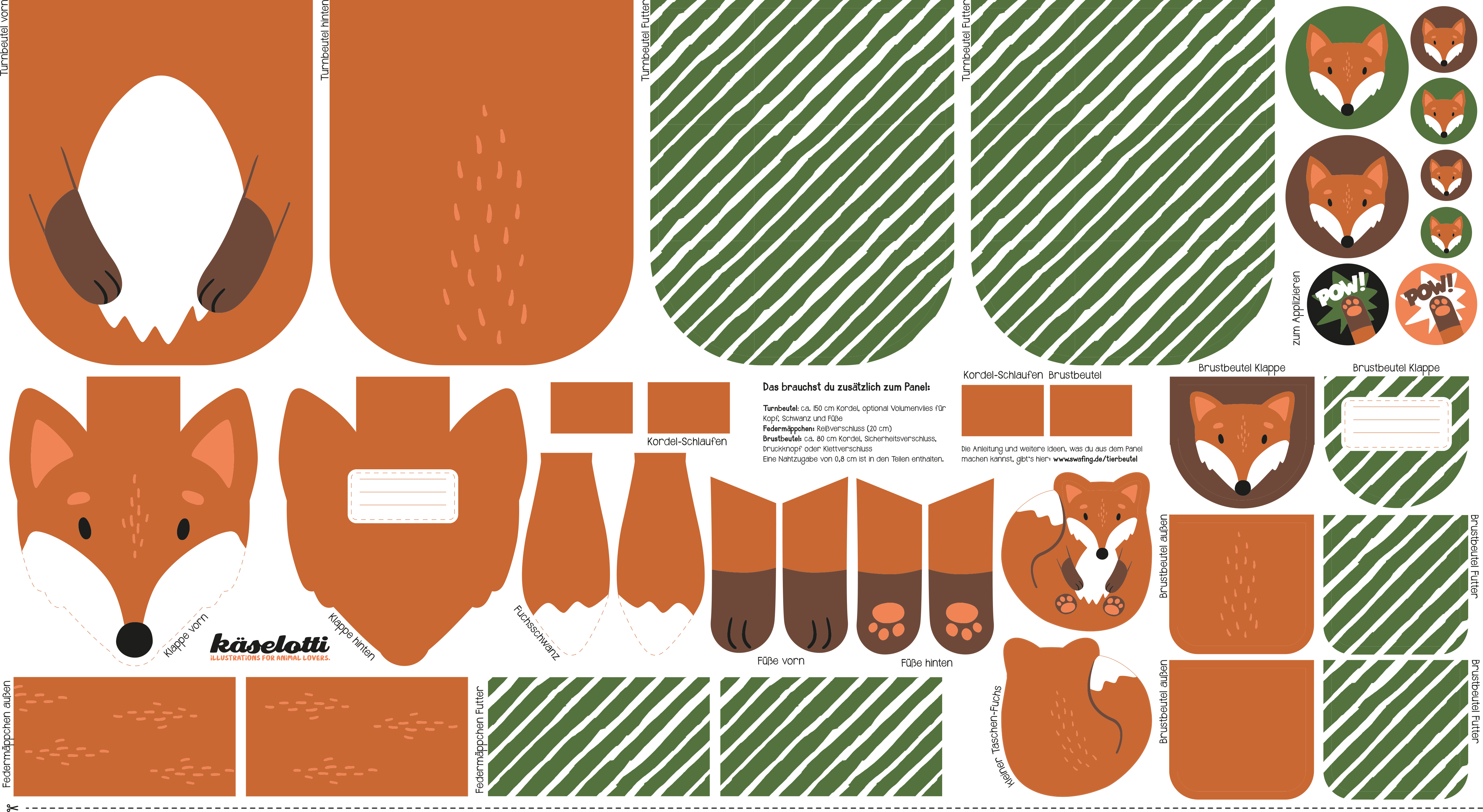 Puuvillane kottide kupong Rebane