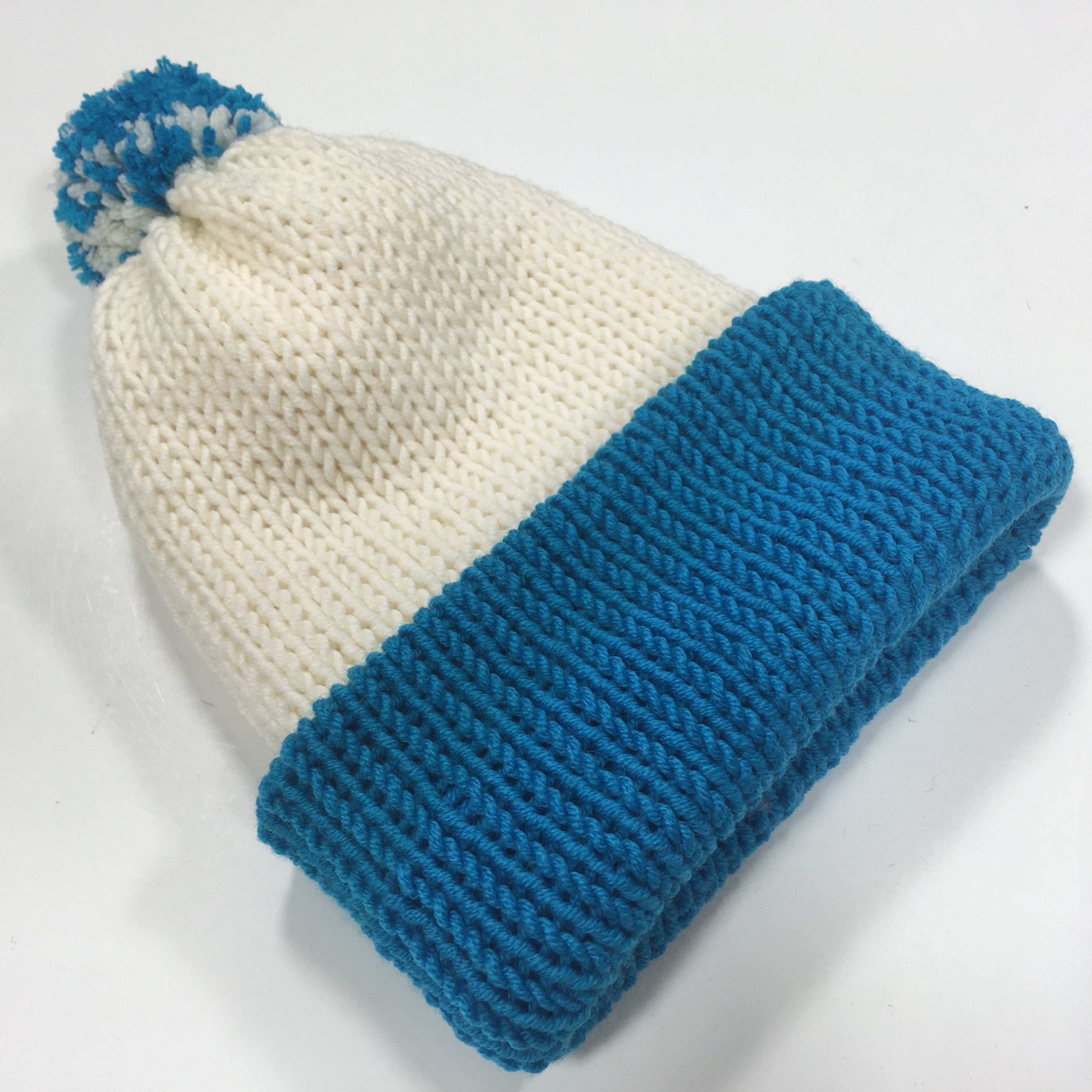 Kootud müts Merino Extra Fine 2x