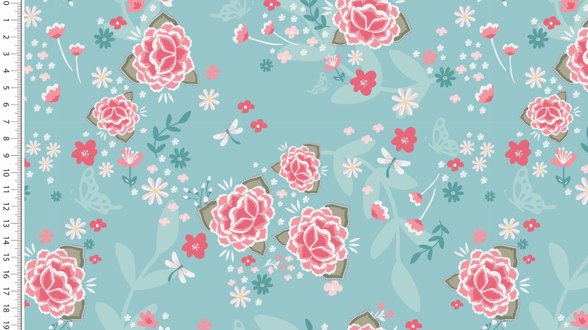 Väiksed kiilid ja roosid mint