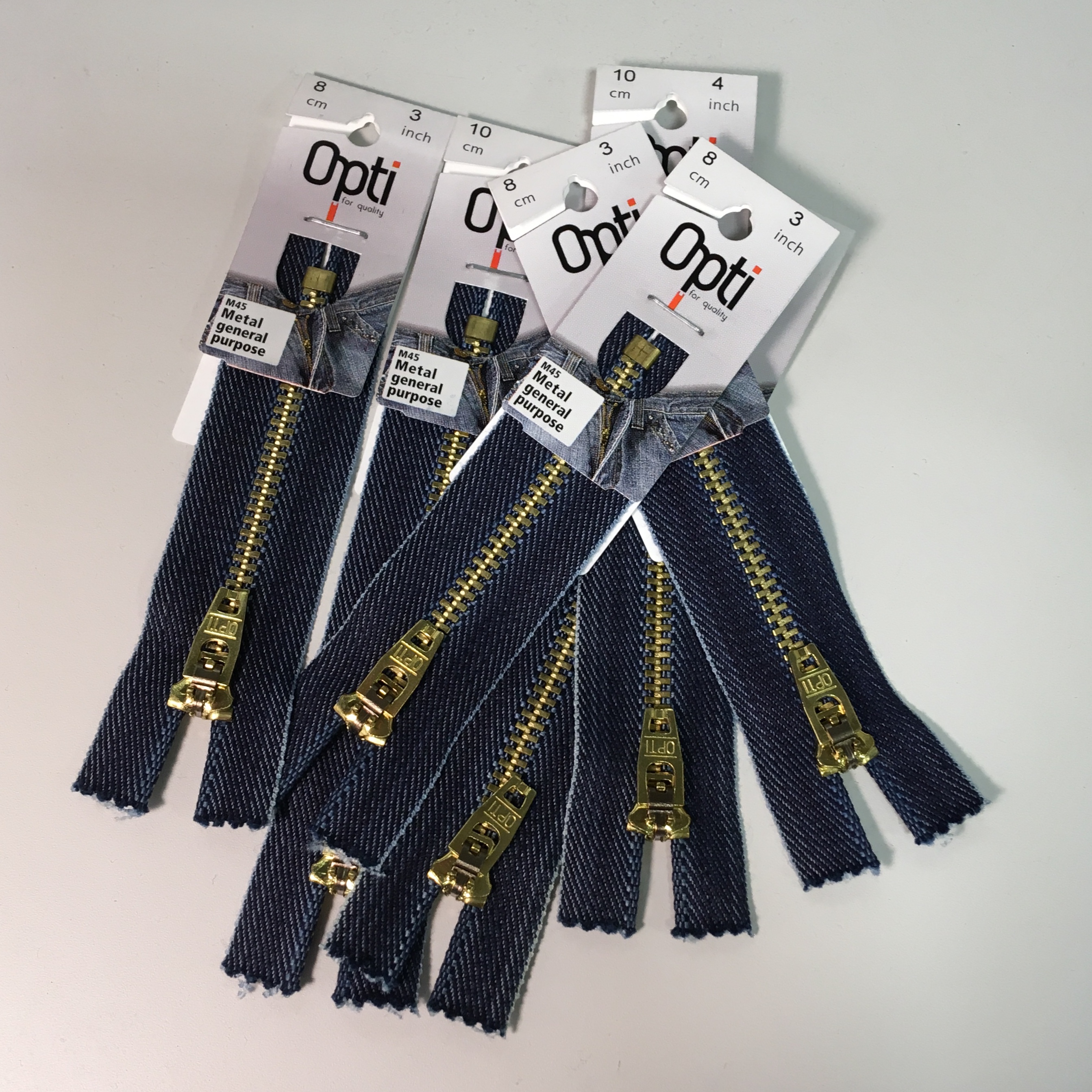 OPTI metall tõmblukk 4,5 mm teksa