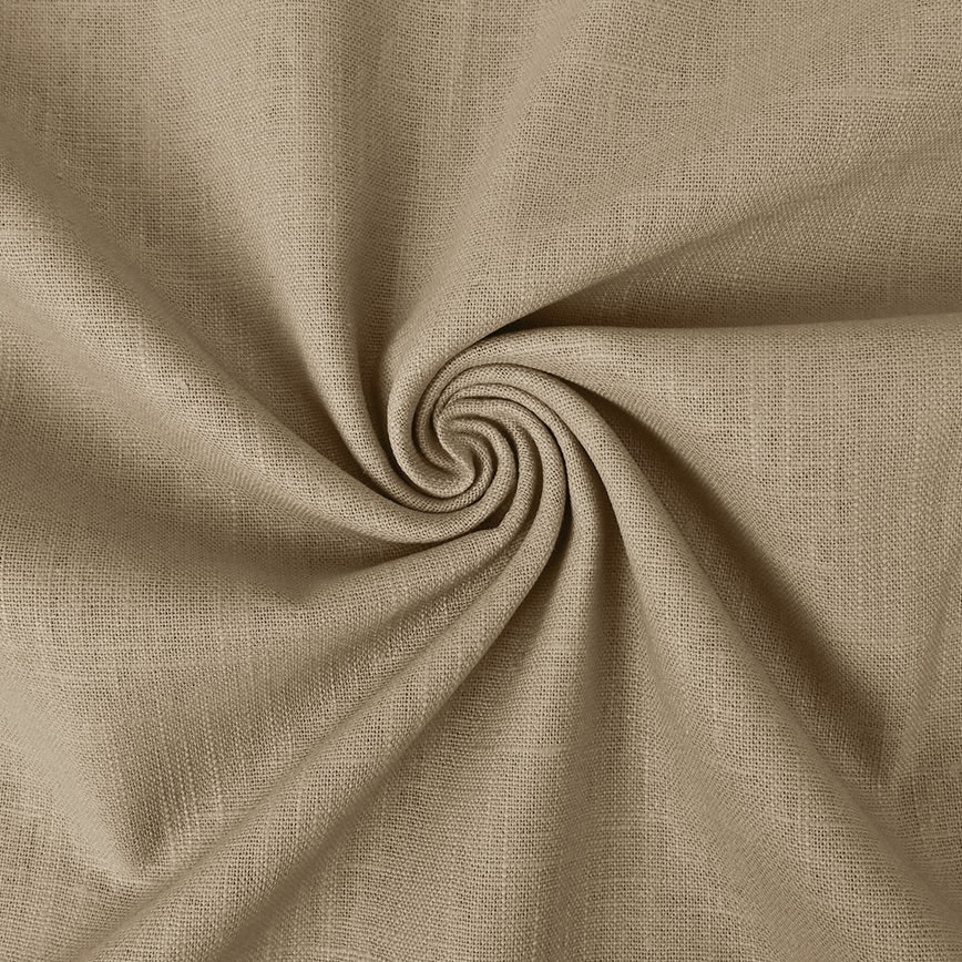 100% Linane kangas eelpestud (stonewashed) taupe/pruunikashall