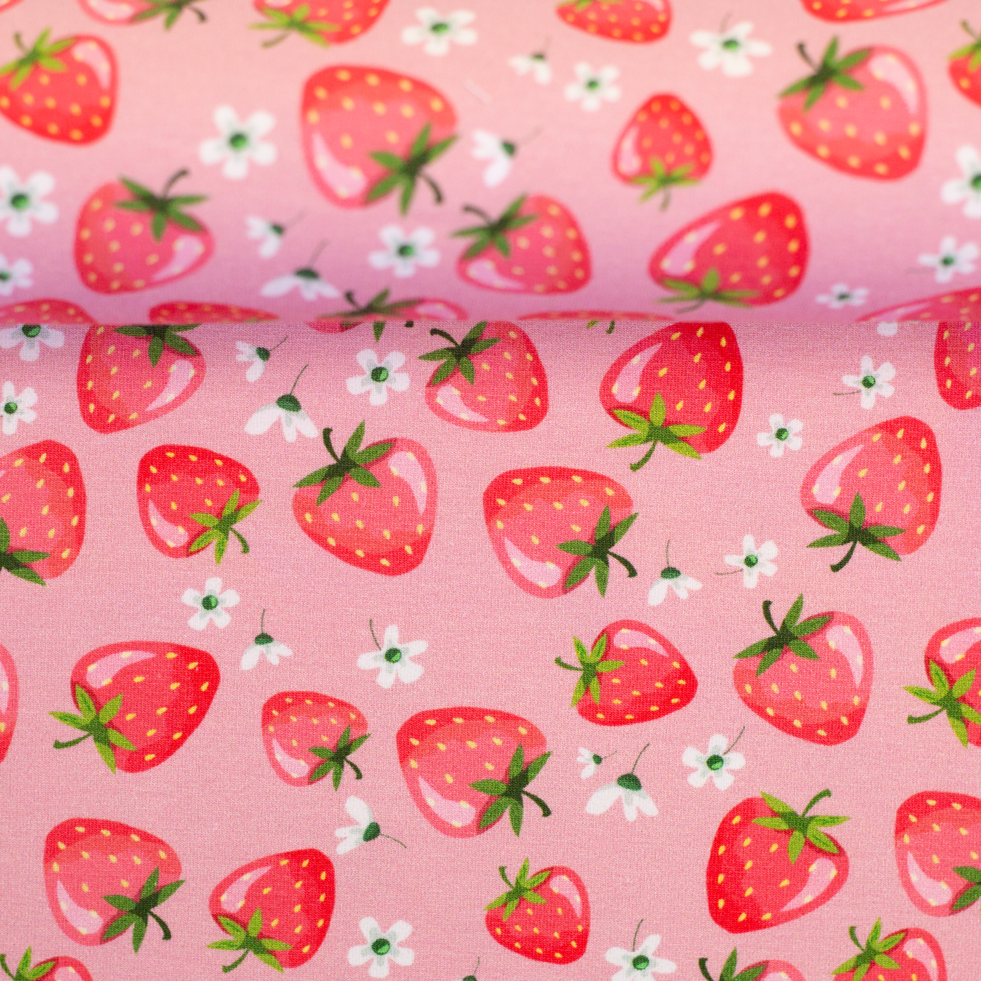 Trikotaaž Strawberrys pink