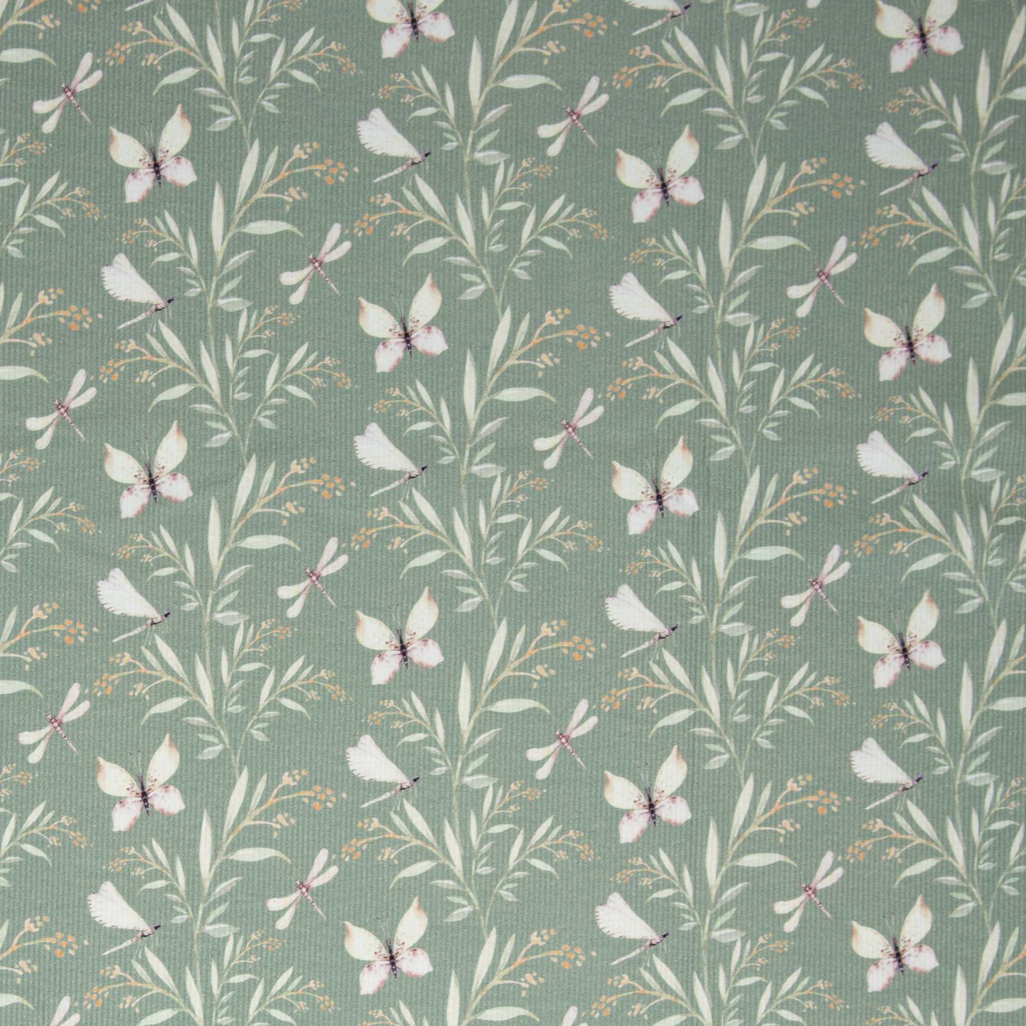 Trikotaaž soonikkoes Mia butterflies green