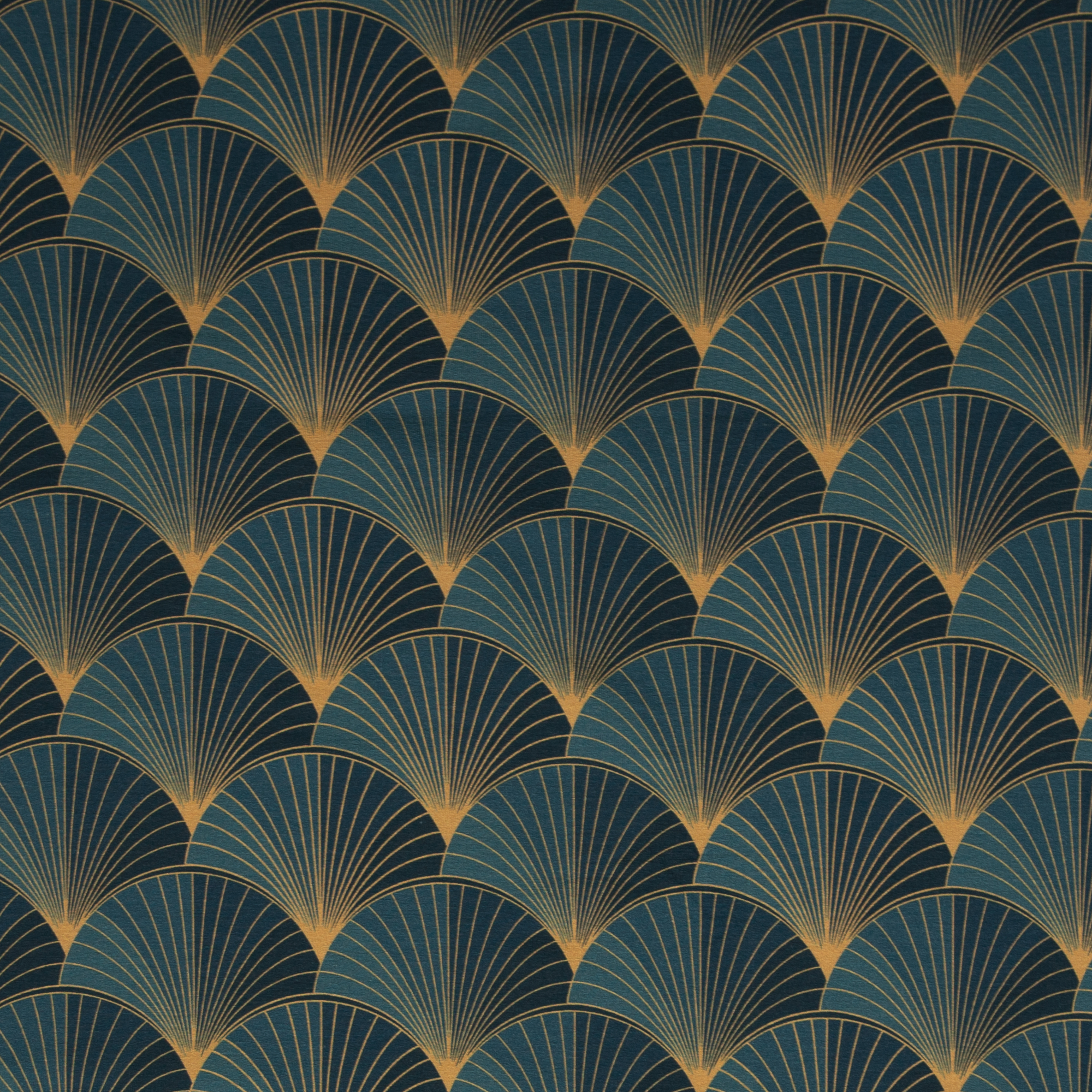 Modaaldressikangas Art Deco teal