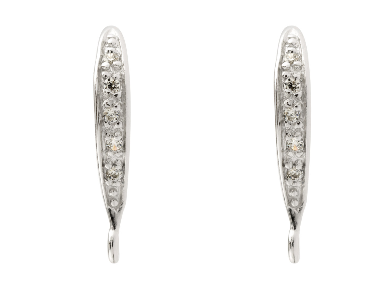 Kõrvarõngakonksud tsirkoonidega 2 tk.