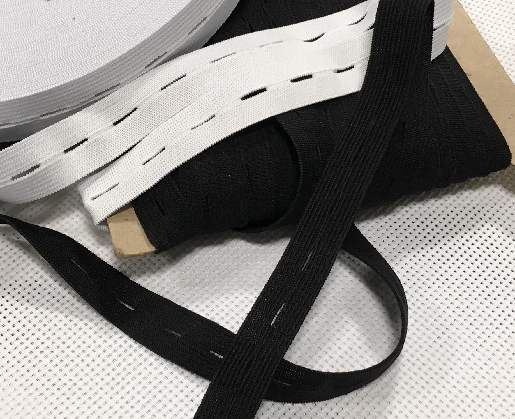 Nööpaukudega kumm 20 mm, 1m