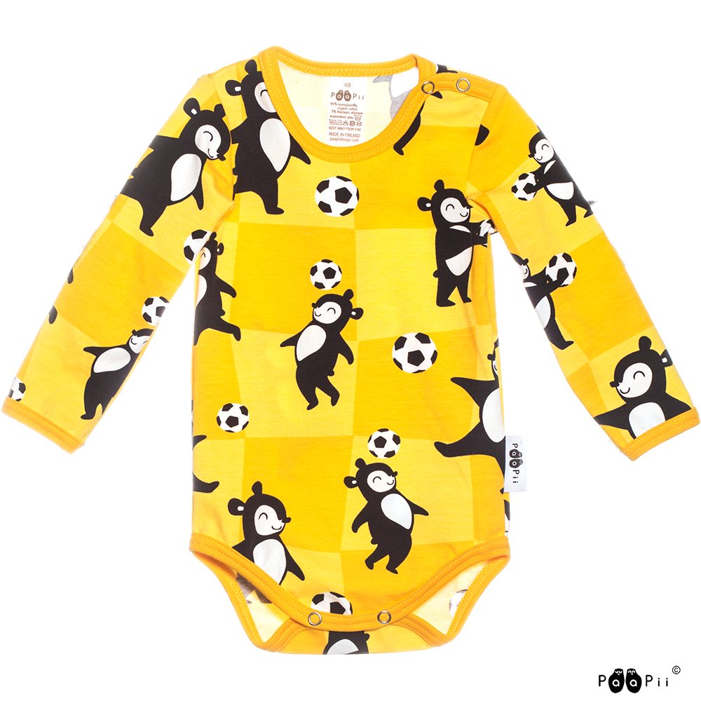 Orgaaniline trikotaaž Pallimäng kollane