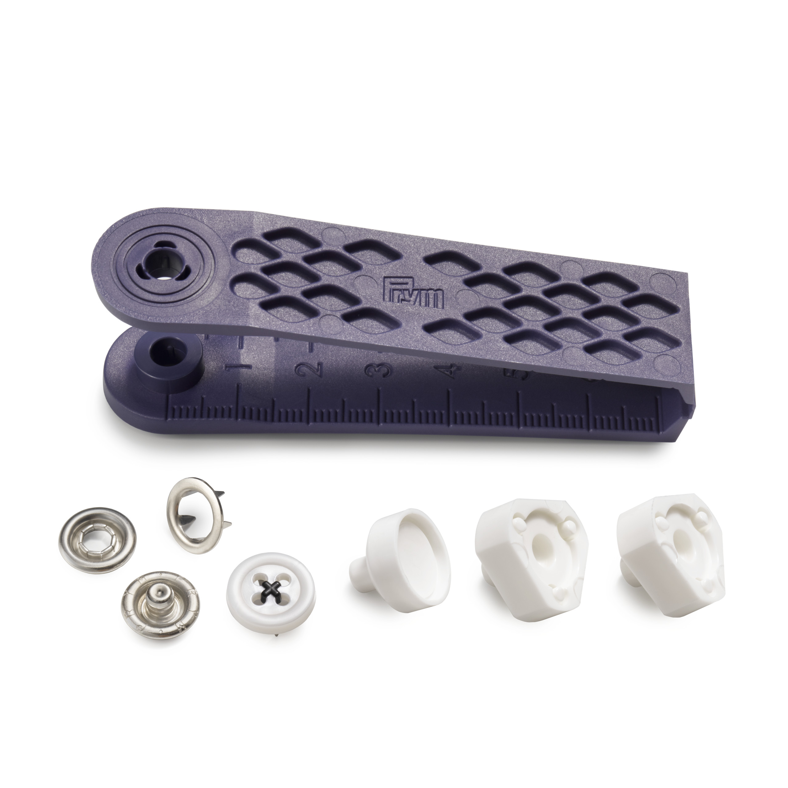 PRYM sew-on look rõngastrukid 12 mm, must