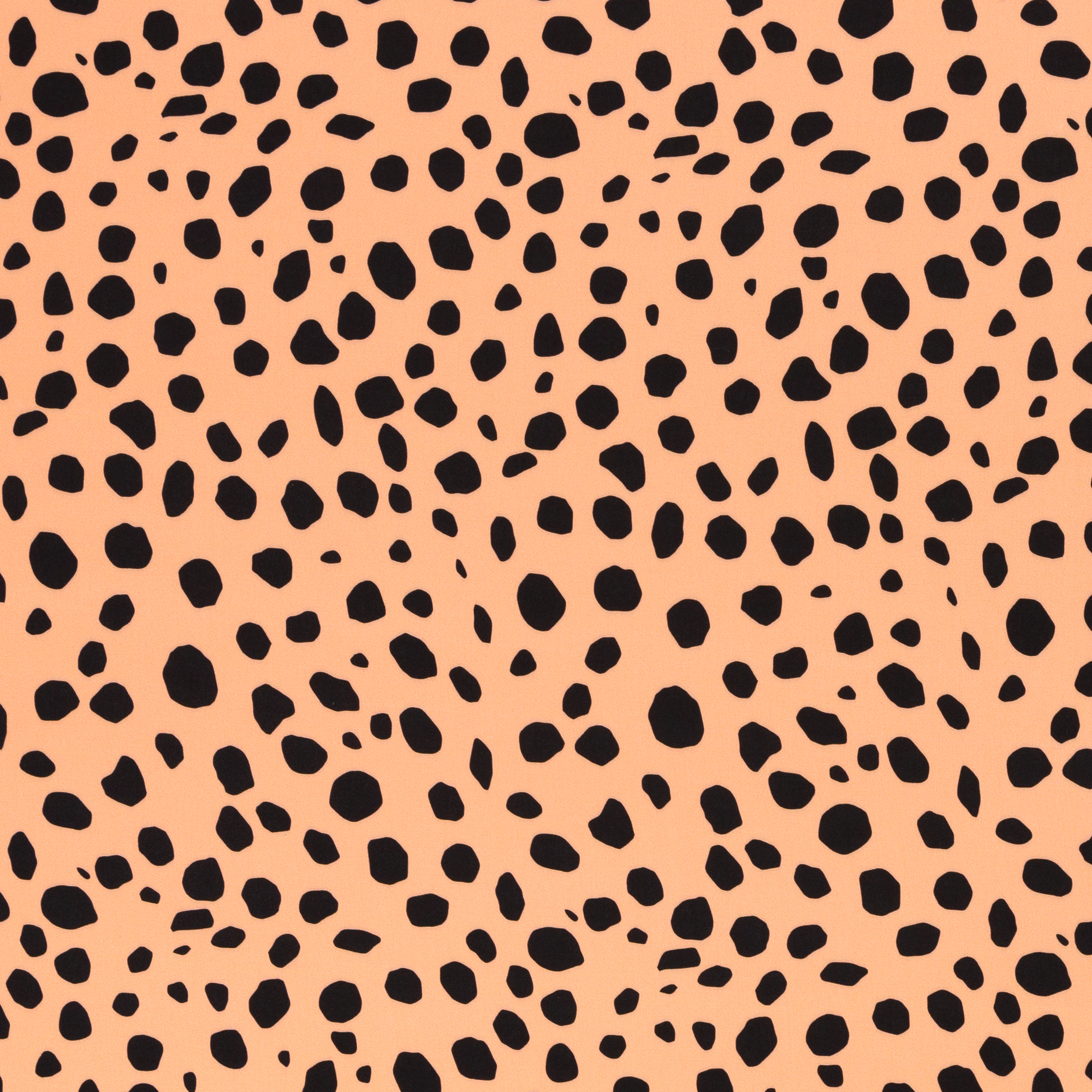 Viskoos Leoprint, apricot