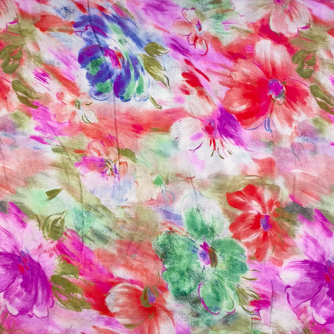 Viskoos Olivia, digiprint