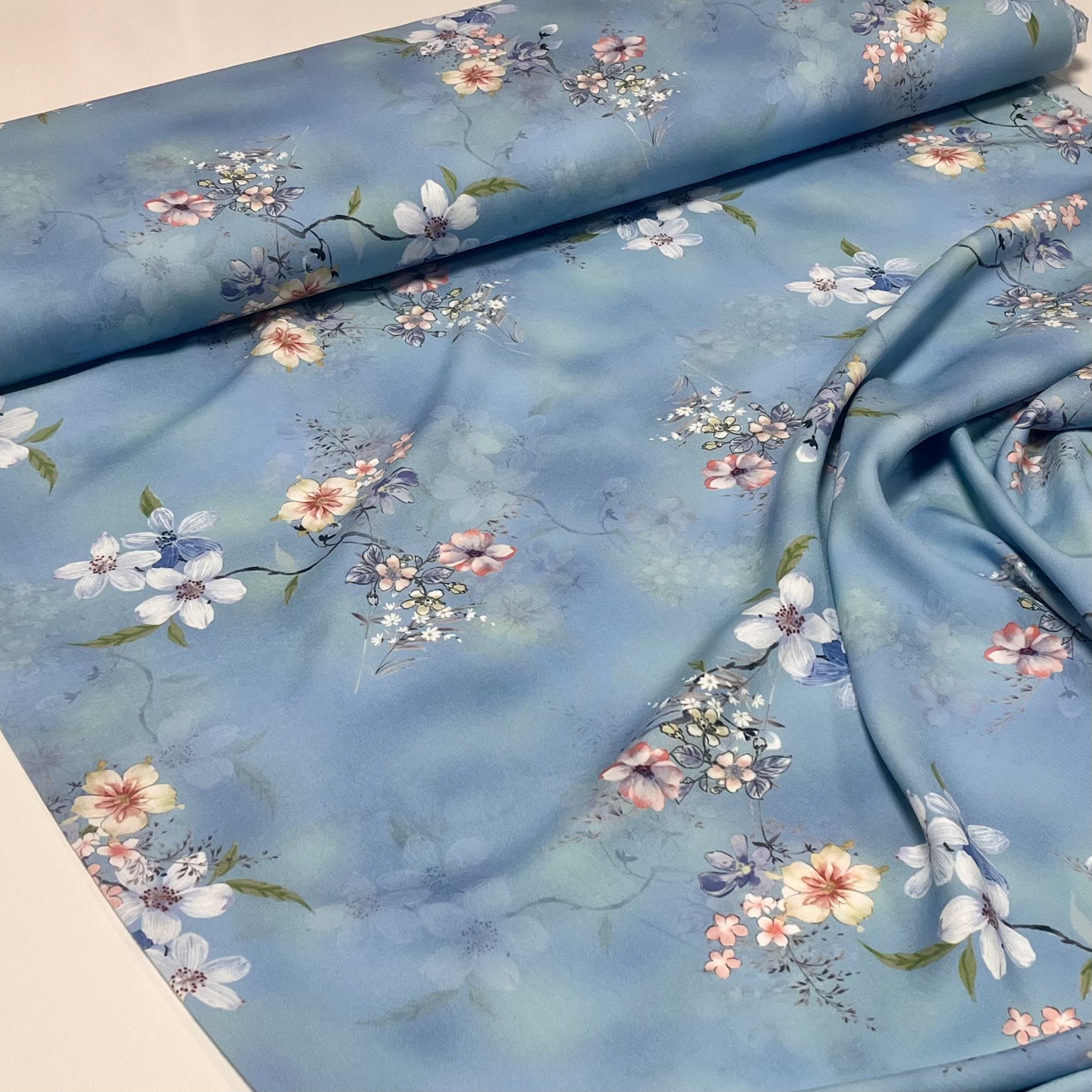 Viskoos Louise, digiprint