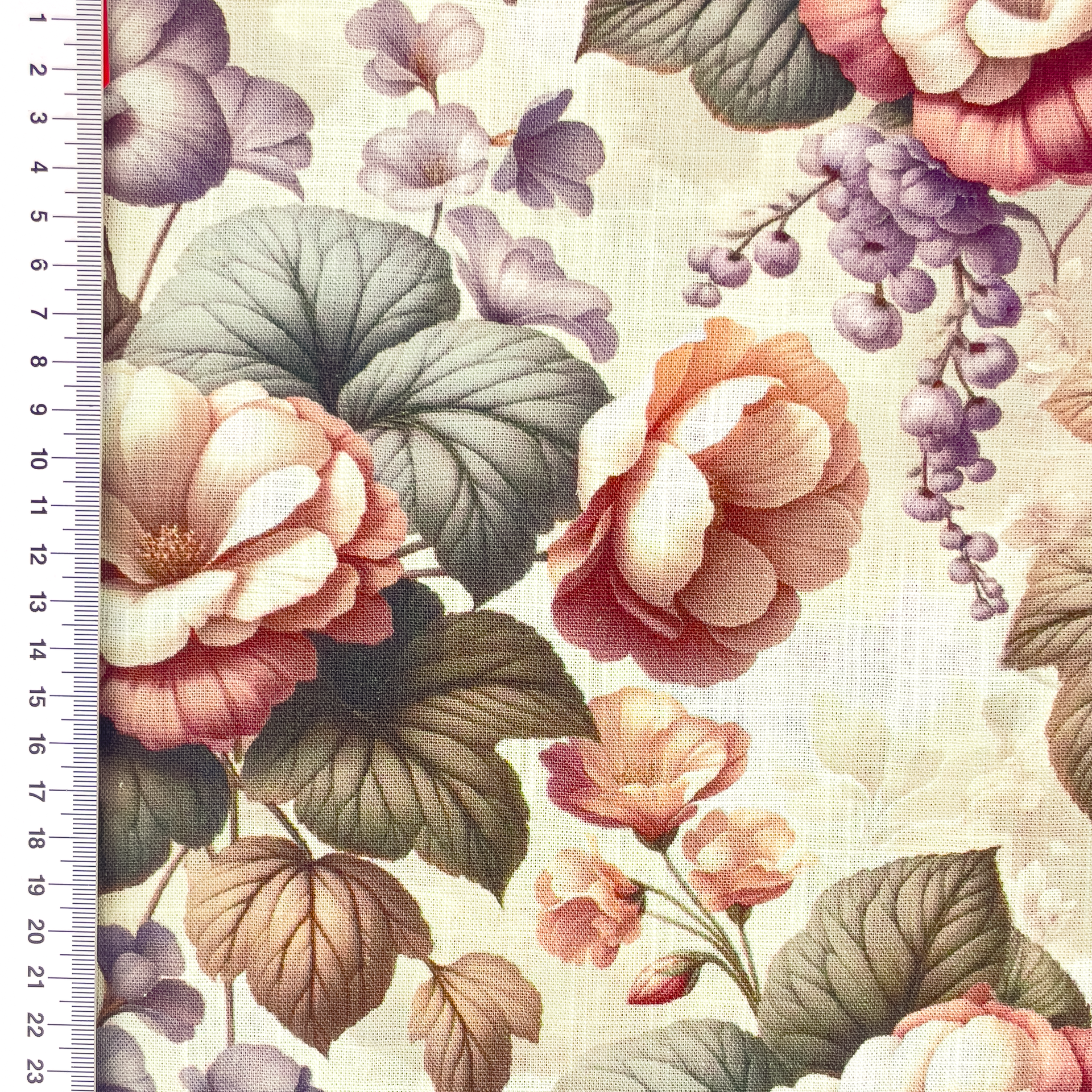 Viskoos/lina segukangas Casia, digiprint