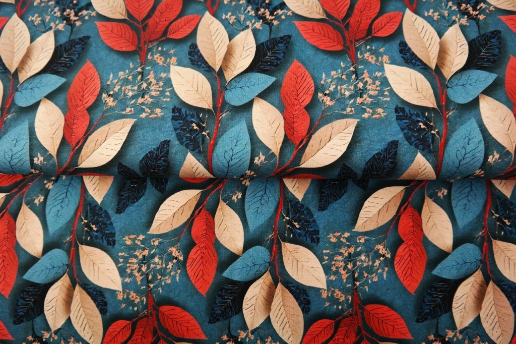 Trikotaažkangas Very Leafy