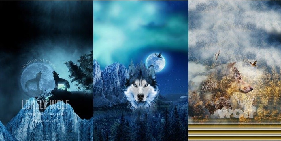 FT Kupong Lonely Wolf 75x150