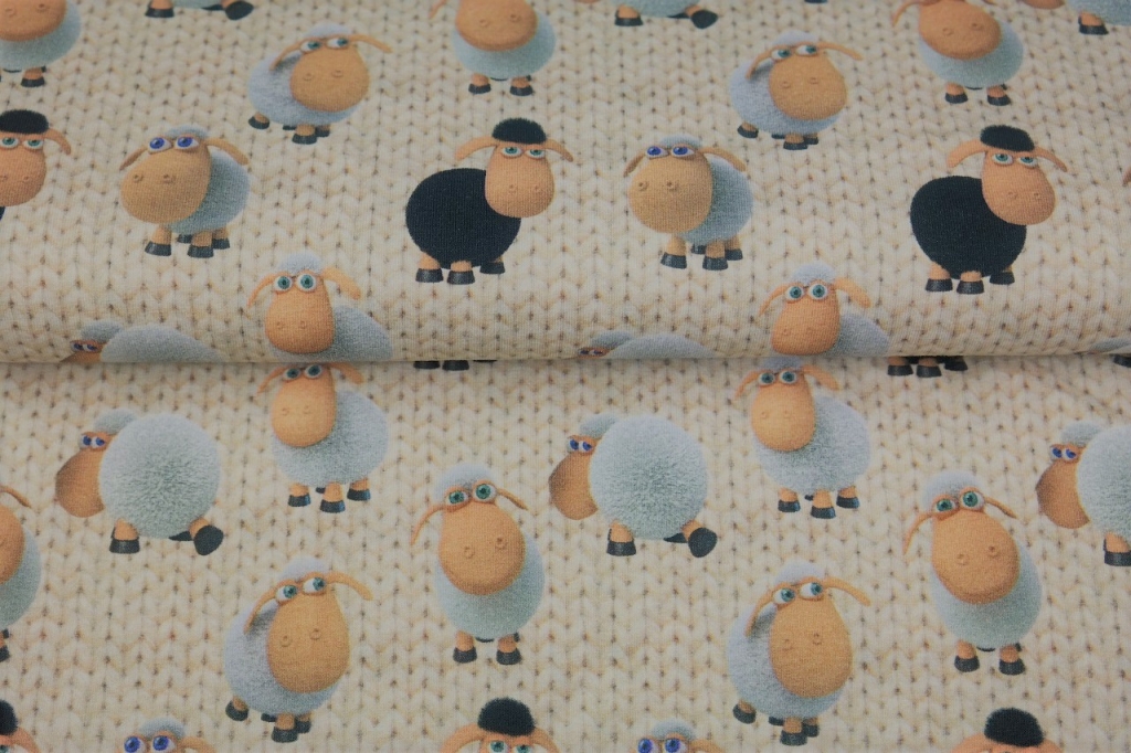 Lambad kootud beežil taustal