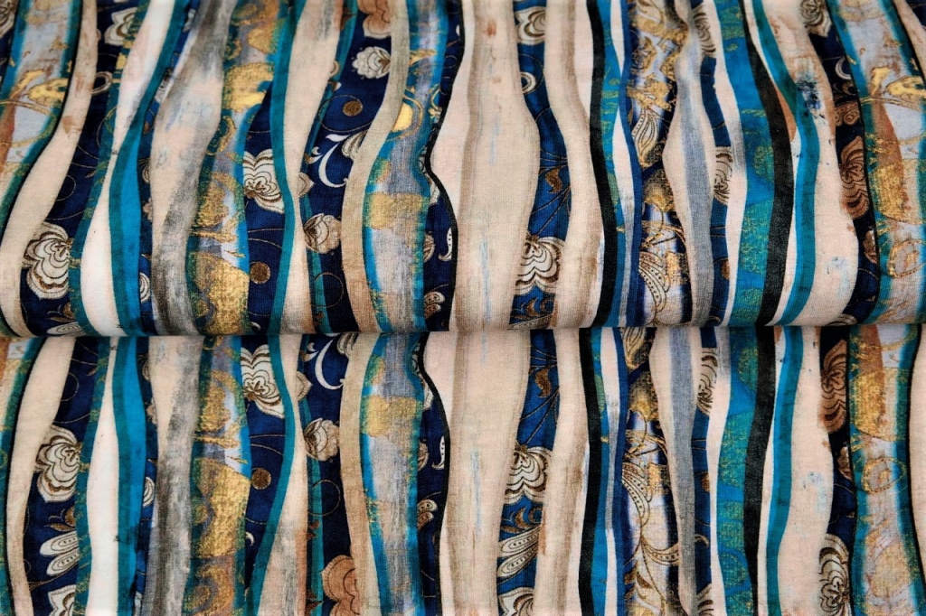 Trikotaaž Muster triibuline, digital print