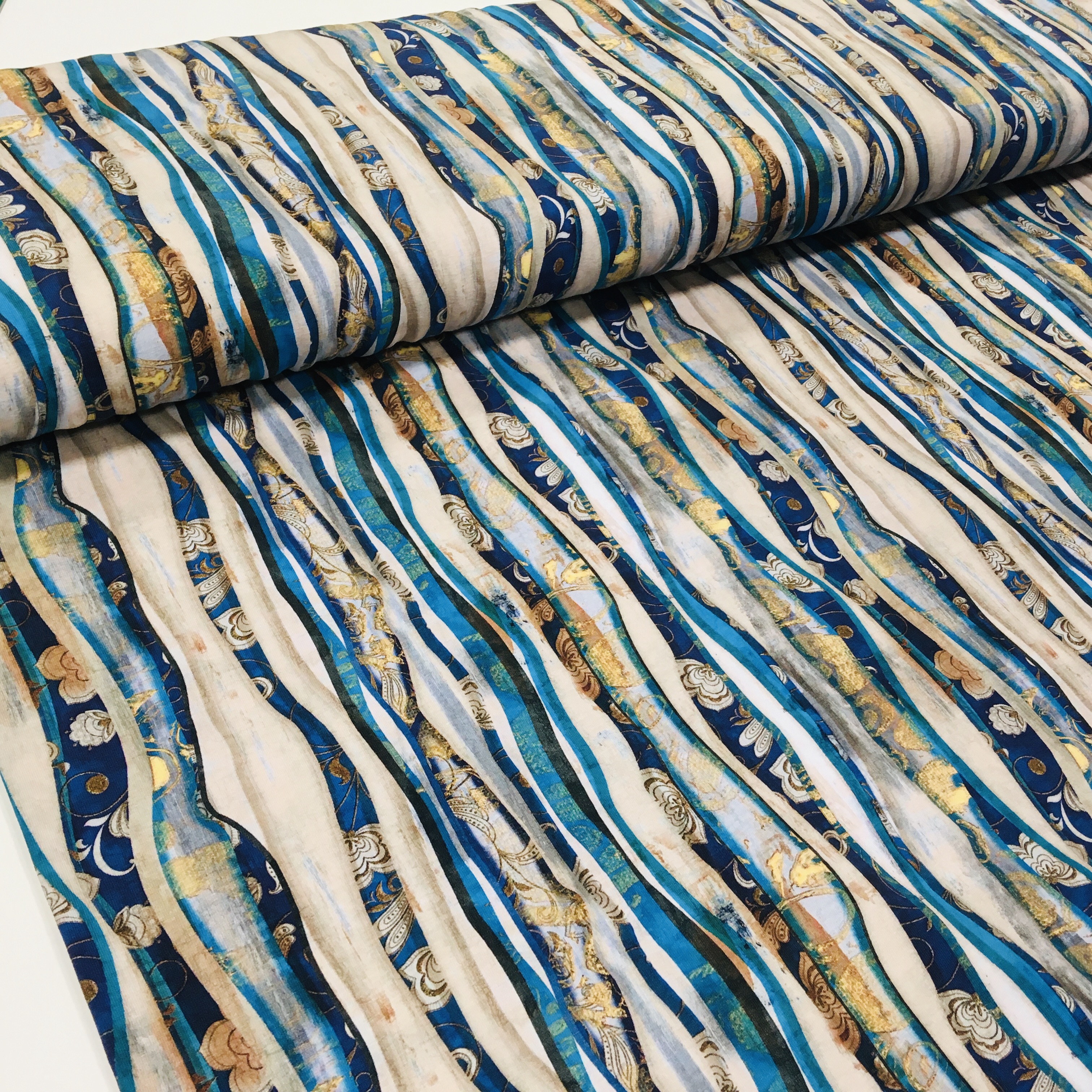 Trikotaaž Muster triibuline, digital print