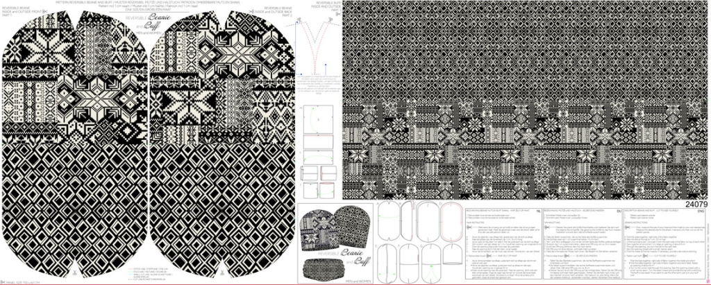 FT Kupong mütsi ja kaelussalli õmblemiseks ETNO (one size)