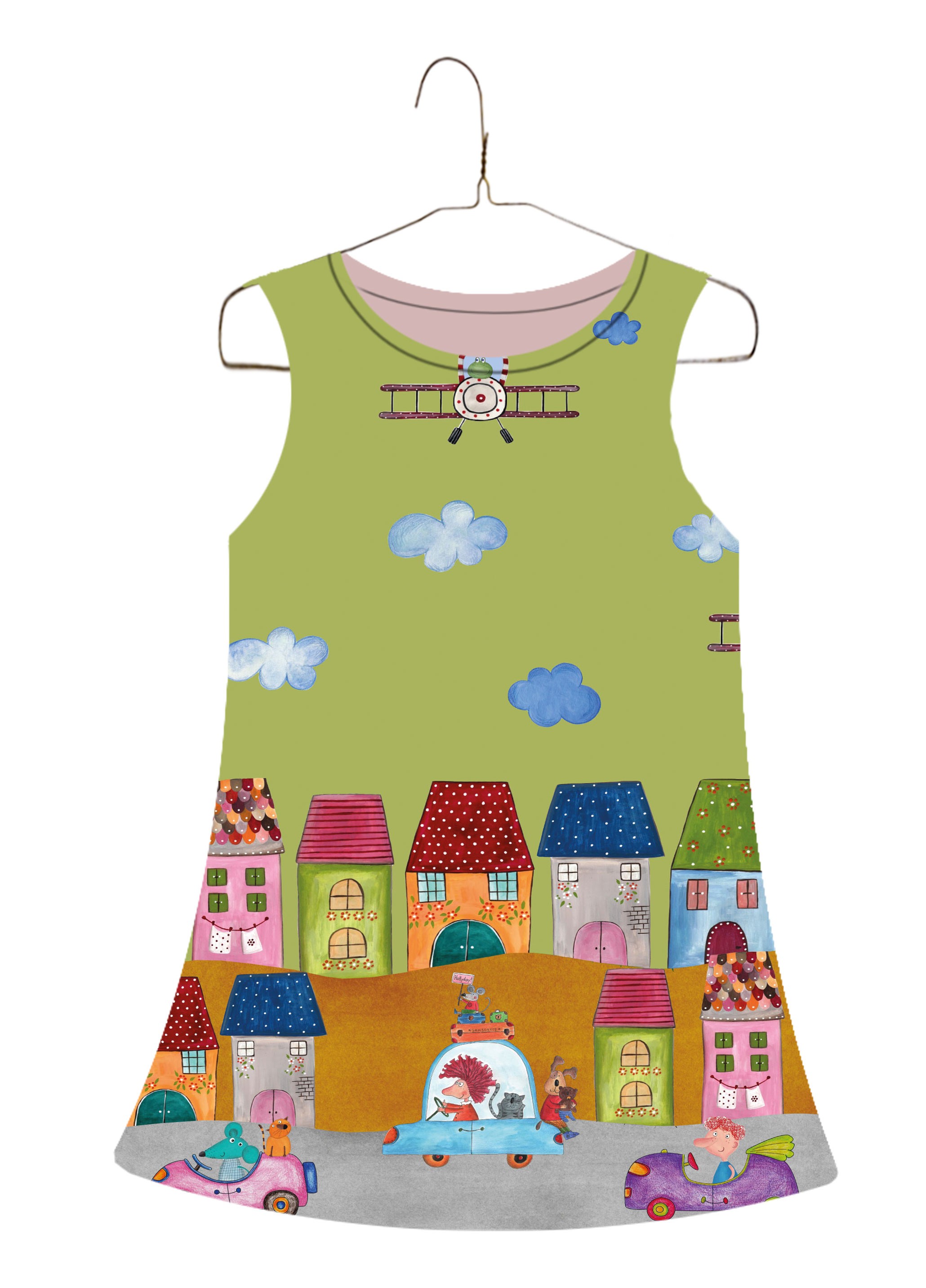 Lõbus linn, taevas lennukid