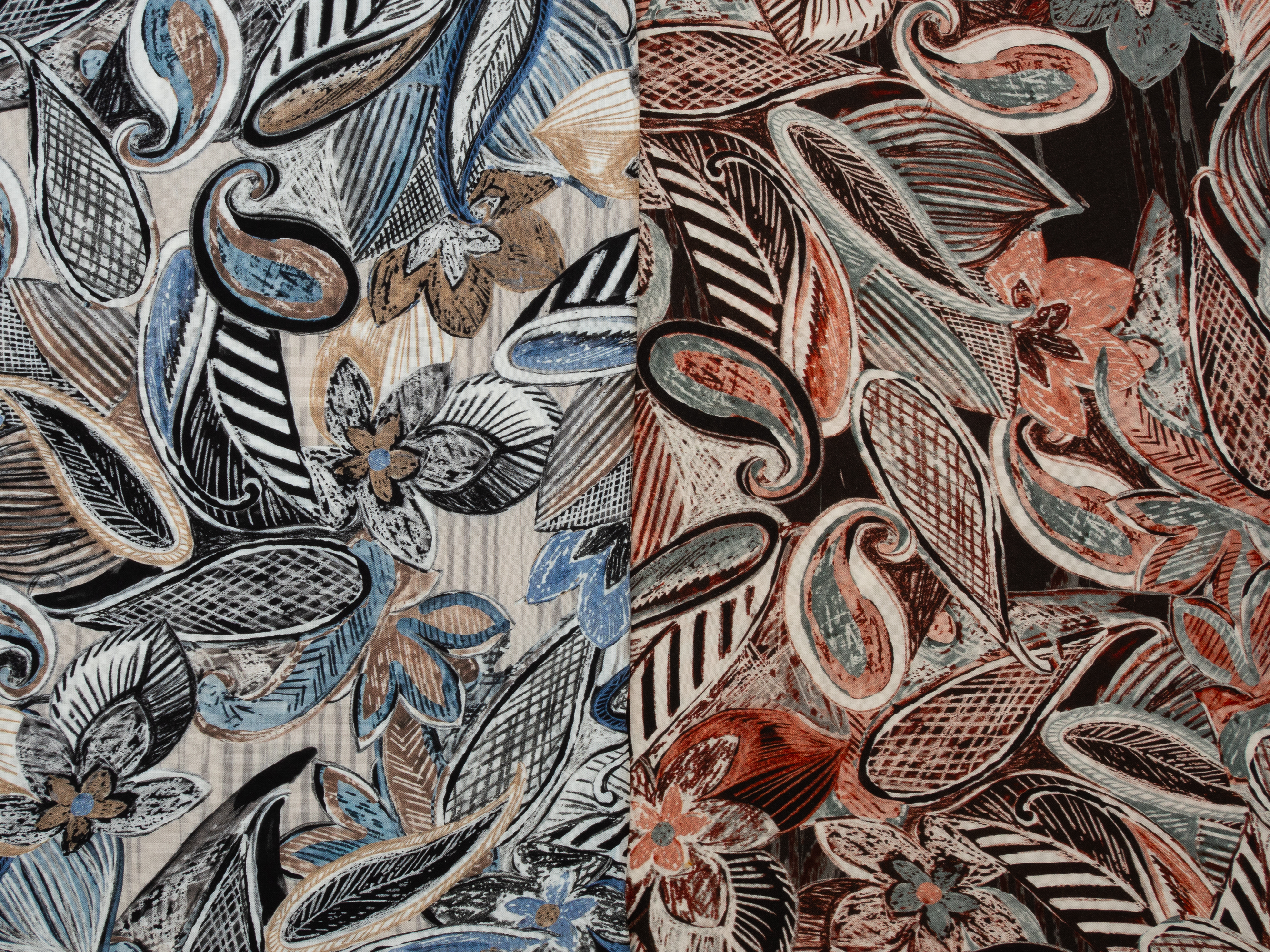 Viskoos Paris Paisley