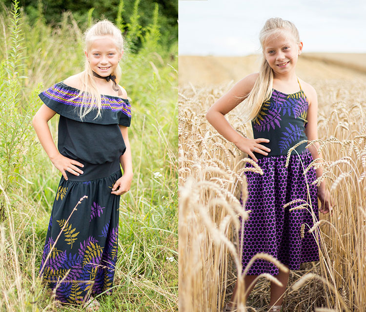 FT Lillad ja ooker lehed mustal