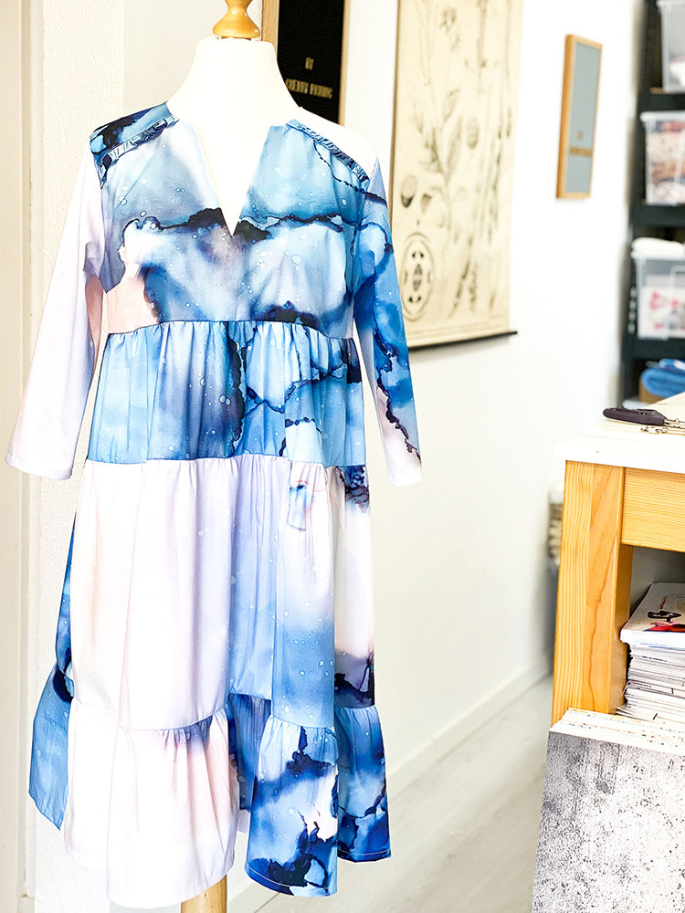 Puuvillane kangas Inked