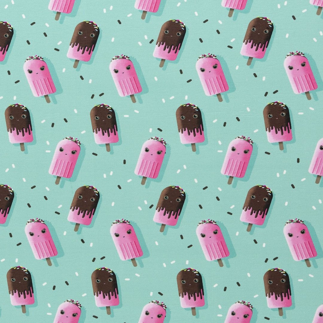 Trikotaaž Ice Ice Baby, digital print