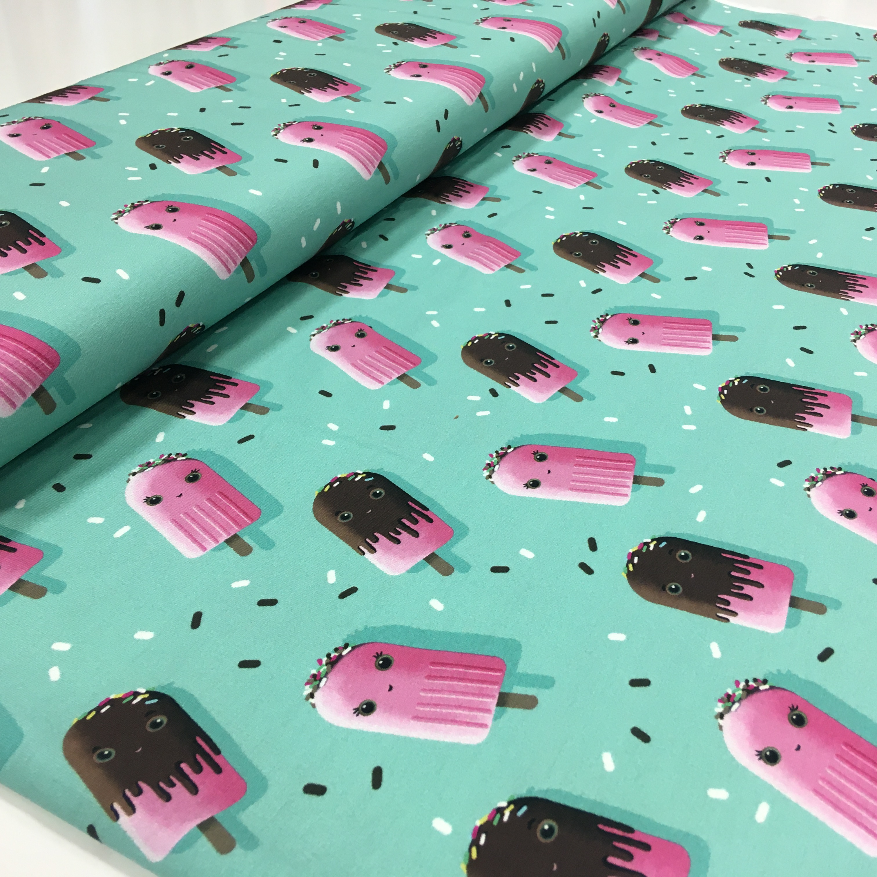 Trikotaaž Ice Ice Baby, digital print