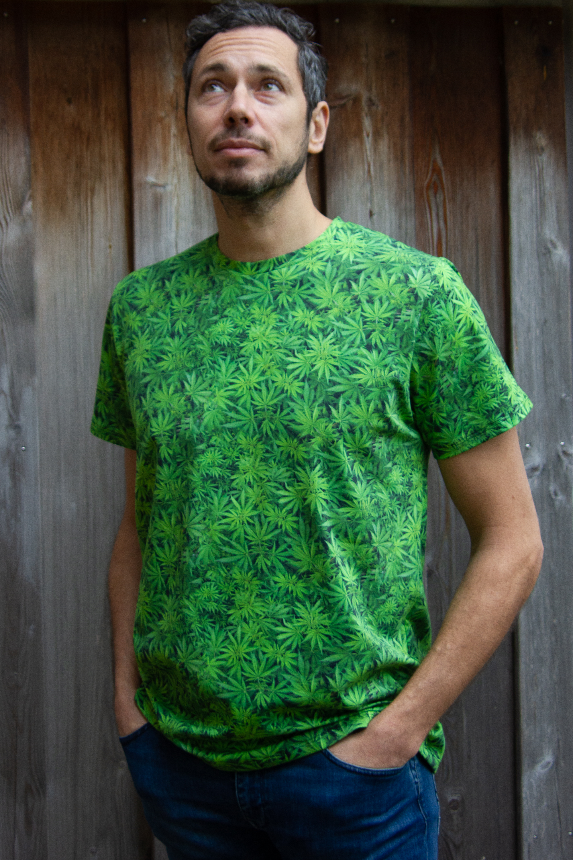 Trikotaaž Cannabis, digiprint