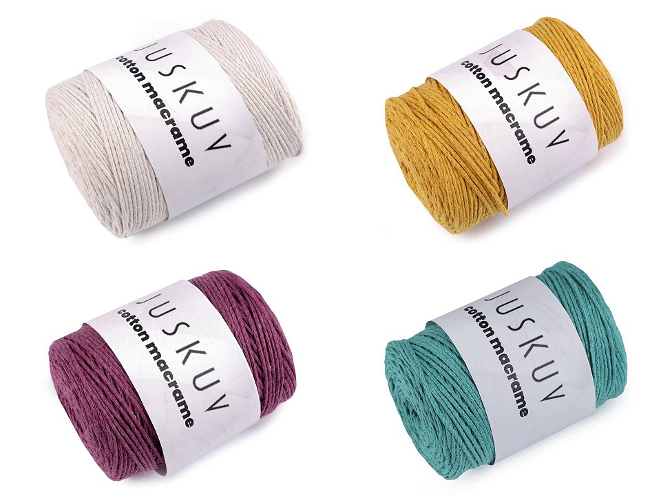 Puuvillane makrameelõng Juskuv 250 g