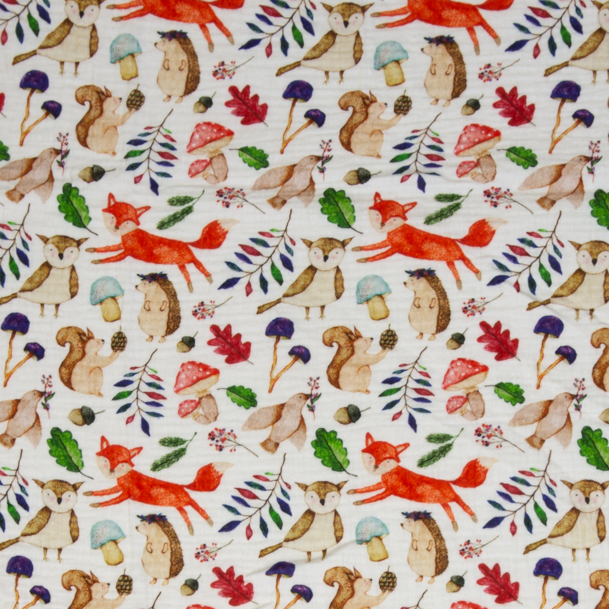 2X Musliin metsaloomad valgel