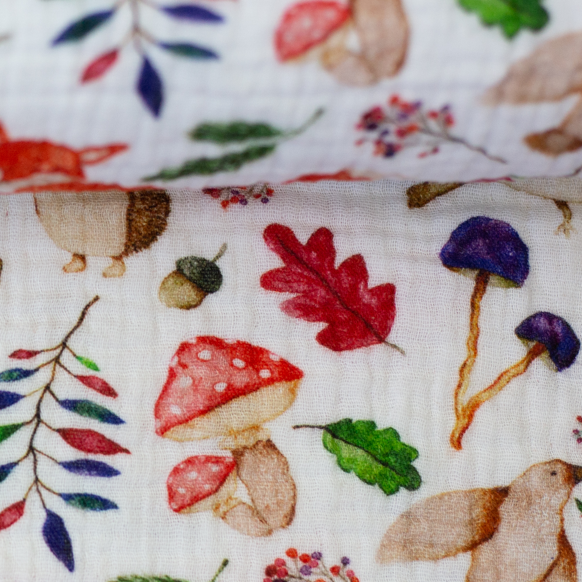 2X Musliin metsaloomad valgel