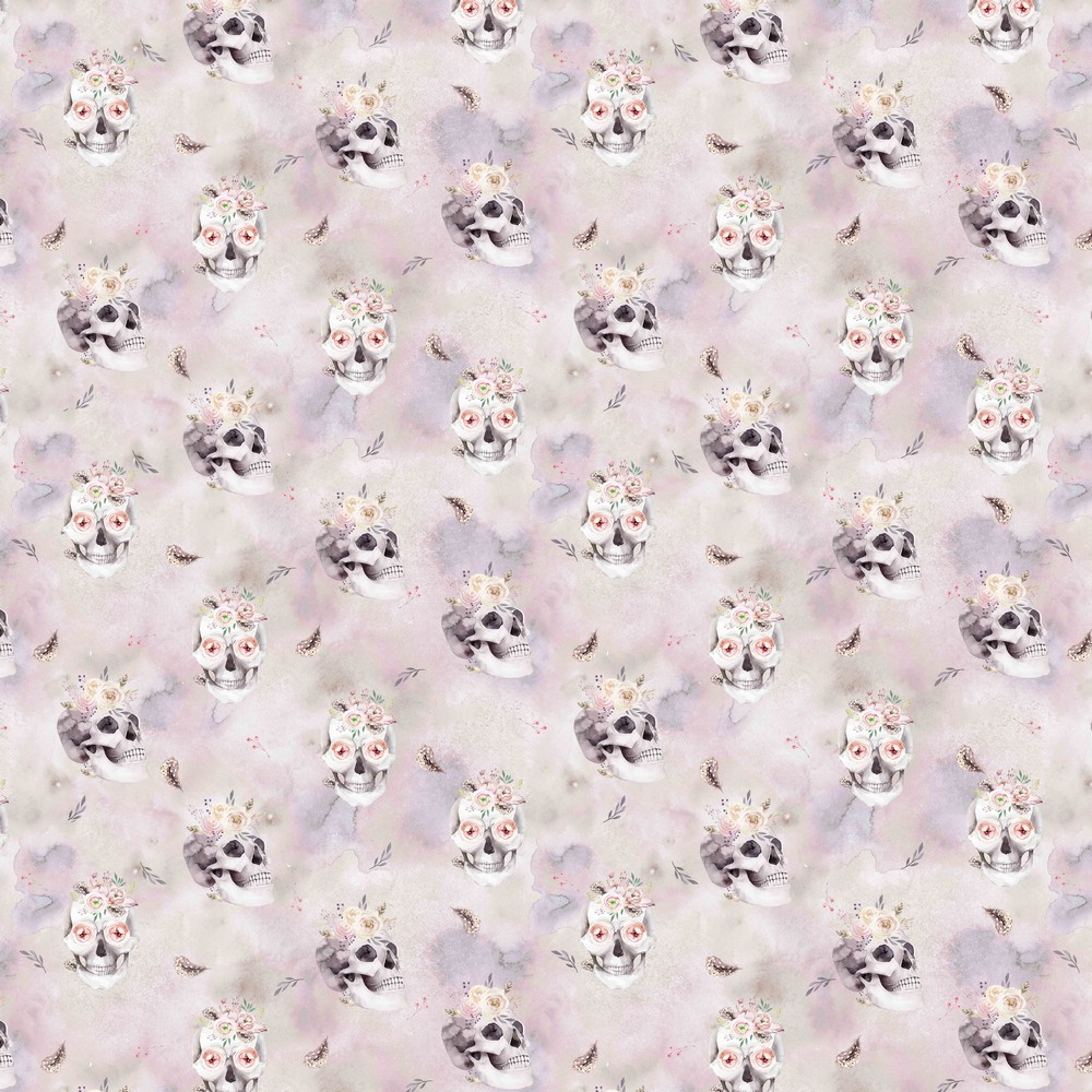 FT GOTS Digital Skulls pink