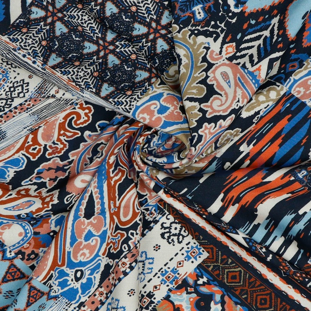 Viskoos Radiance Digital Ethnic Patch