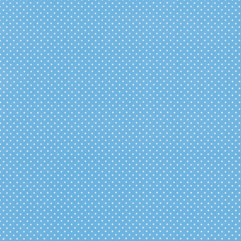 Valged 3 mm täpid helesinisel