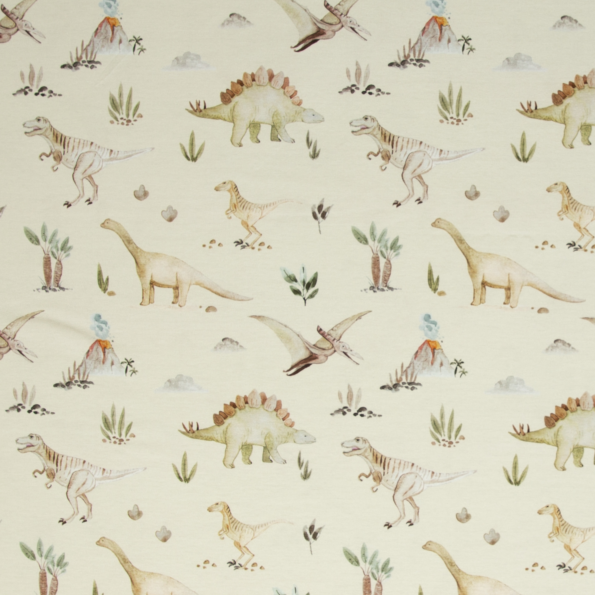 Trikotaažkangas Dino beež, digital print