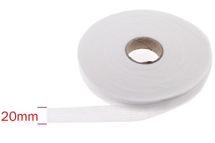 Õhuke ühepoolne venimatu liimipael 20 mm, 100 m
