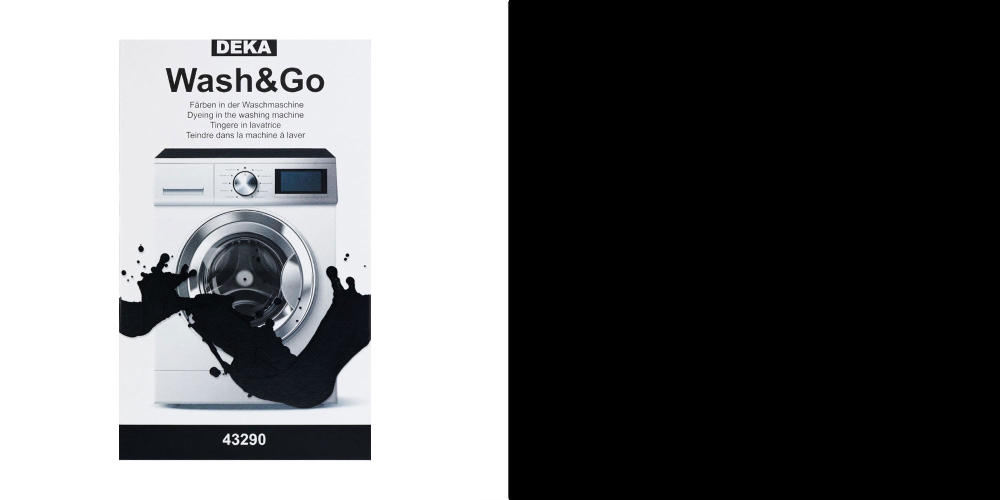 Riidevärv Wash and Go pesumasinaga värvimiseks, must