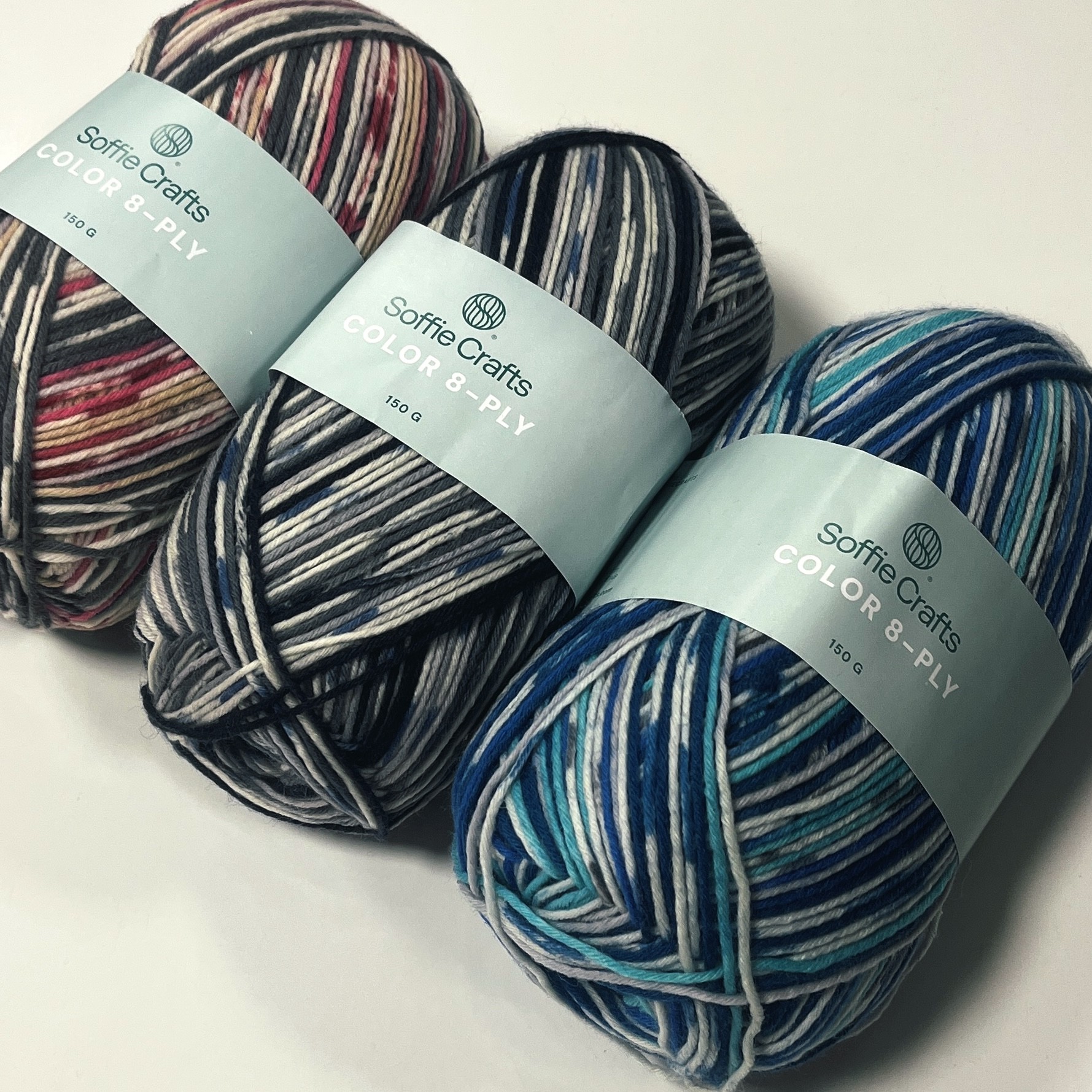 Soffie Crafts Color 8 x (8-ply) sokilõng, 150 g