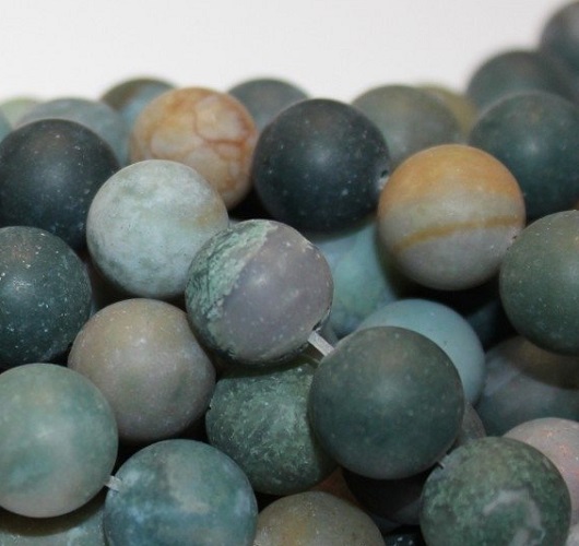 Roheline ahhaat, matt 12 mm