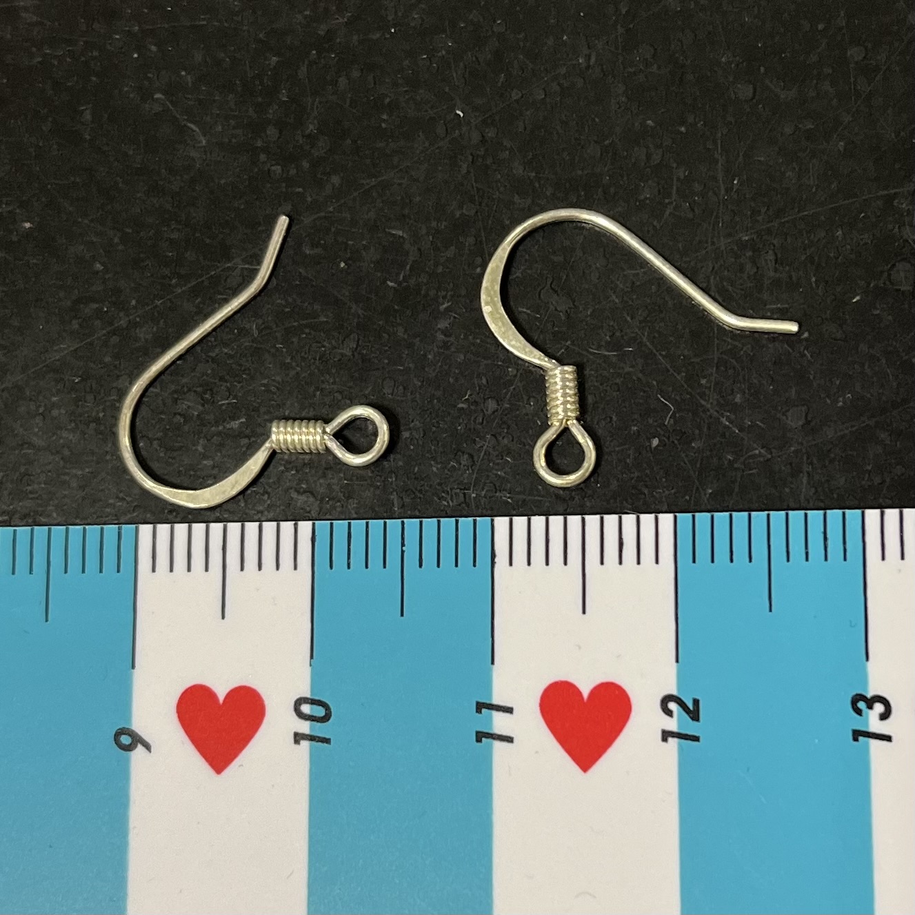 Kõrvarõngahaak hõbedane 15 mm 20 tk.