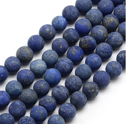 Lapis lazuli, matt 8 mm