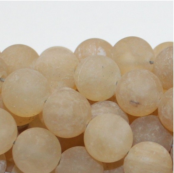 Rutiilkvarts, matt 6 mm