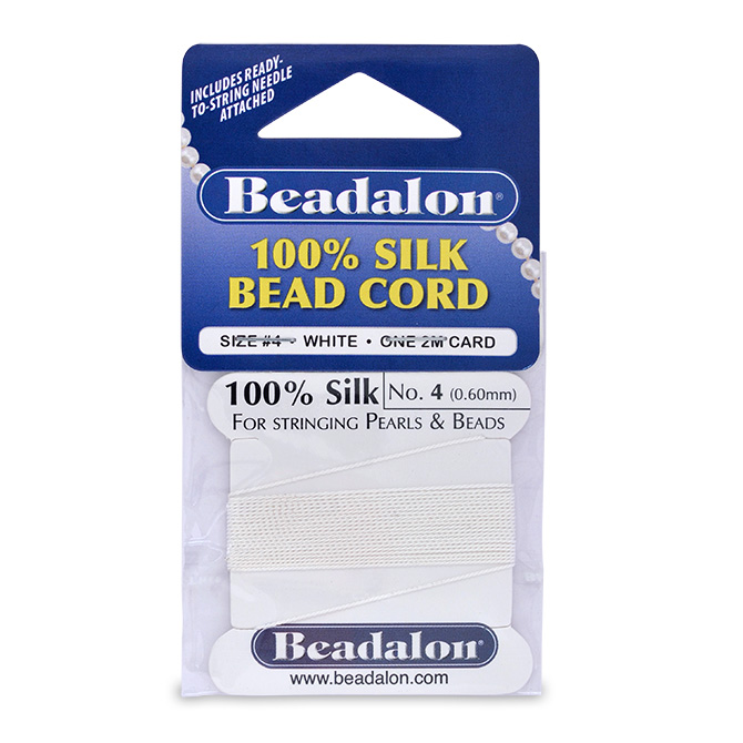 Beadalon siidiniit nr.4 0,6 mm